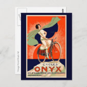 Vintage Onyx Fahrradwerbung Postkarte (Vorne/Hinten)