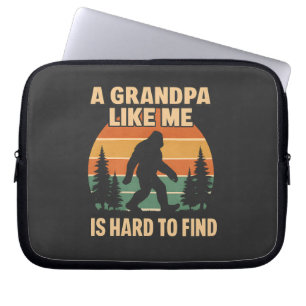 Vintage Opa Bigfoot Retro Sasquatch Lustig Laptopschutzhülle