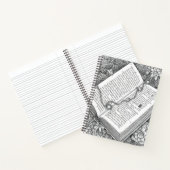 Vintage Open Book Sketch Journal Notizblock (Innenseite)