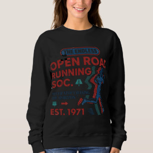Vintage Open Road Running Club Retro Runner T-Shir Sweatshirt