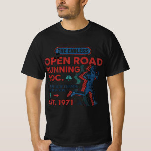 Vintage Open Road Running Club Retro Runner T-Shir T-Shirt