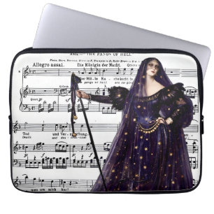 Vintage-Oper-Gotik-Königin-der-Nacht-Kunst Laptopschutzhülle