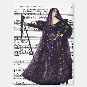 Vintage-Oper-Gotik-Königin-der-Nacht-Kunst Magnet