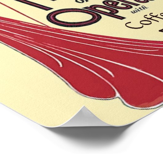 Vintage Oper personalisieren Poster (Ecke)