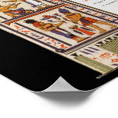 Vintage Opera Music, Egyptian Aida by Verdi Poster (Ecke)