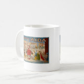 Vintage Opernbühne Kaffeetasse (Vorderseite Links)