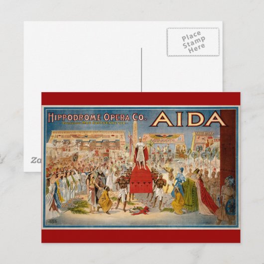 Vintage Opernbühne Postkarte (Vorne/Hinten)