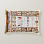 Vintage Opernmusik, ägyptische Aida von Verdi Dekokissen (Rückseite)