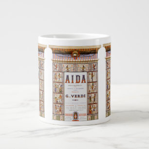 Vintage Opernmusik, ägyptische Aida von Verdi Jumbo-Tasse