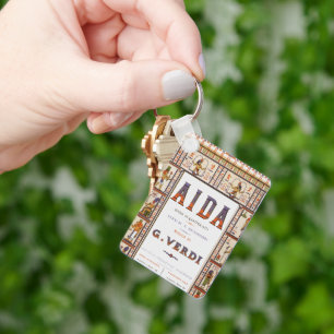 Vintage Opernmusik, ägyptische Aida von Verdi Schlüsselanhänger