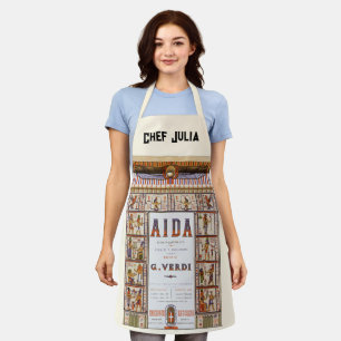 Vintage Opernmusik, ägyptische Aida von Verdi Schürze