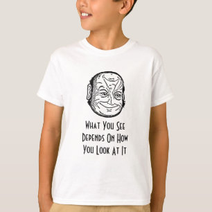 Vintage OPillusionsperspektive Ansicht hängt Shir T-Shirt