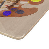 Vintage Optik-Künstlerpalette Schneidebrett (Ecke)