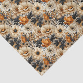 Vintage Orange Fall Blume Seidenpapier (Ausschnitt)