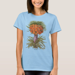 Vintage Orange Fritillaria Blumen Basilius Besler T-Shirt