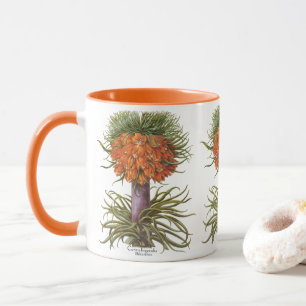 Vintage Orange Fritillaria Blumen Basilius Besler Tasse
