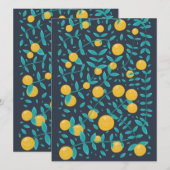 Vintage Orange Frucht (Vorne/Hinten)