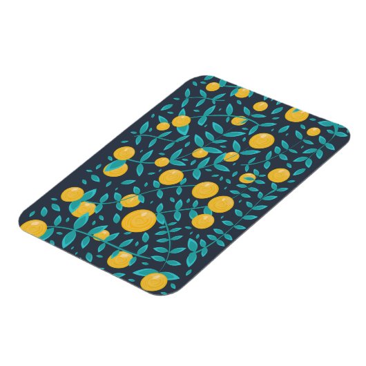 Vintage Orange Frucht Magnet (Linke Seite)