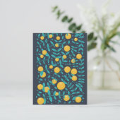 Vintage Orange Frucht Postkarte (Stehend Vorderseite)