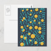 Vintage Orange Frucht Postkarte (Vorne/Hinten)