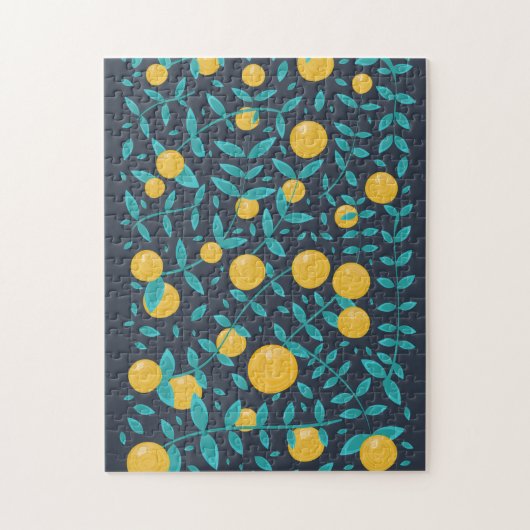 Vintage Orange Frucht Puzzle (Vertikal)