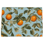 Vintage Orange Große Geschenktüte (Vorderseite)