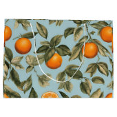 Vintage Orange Große Geschenktüte (Rückseite)