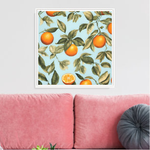 Vintage Orange Leinwanddruck