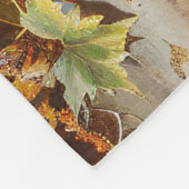 Vintage Orange Pumpkin Malerei Fleecedecke (Ecke)