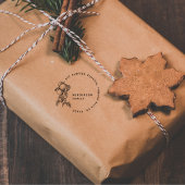 Vintage Orangen Botanische Rücksendeadresse Permastempel