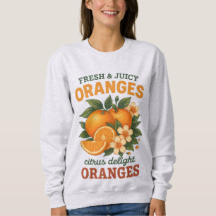Vintage Orangen - Fresh & Juicy Citrus Delight Des Sweatshirt
