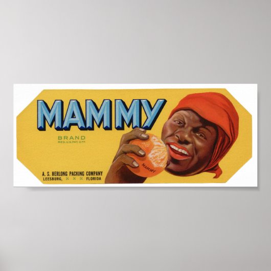 Vintage Orangen Fruchtkäfige Poster (Vorne)