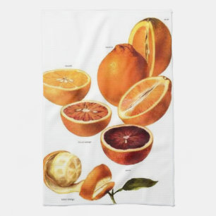 Vintage Orangen Küchenhandtuch Handtuch