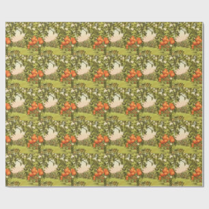 Vintage Orangenhain Geschenkpapier
