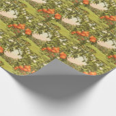Vintage Orangenhain Geschenkpapier (Ecke)