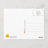 Vintage Orangensaftwerbung Postkarte (Rückseite)