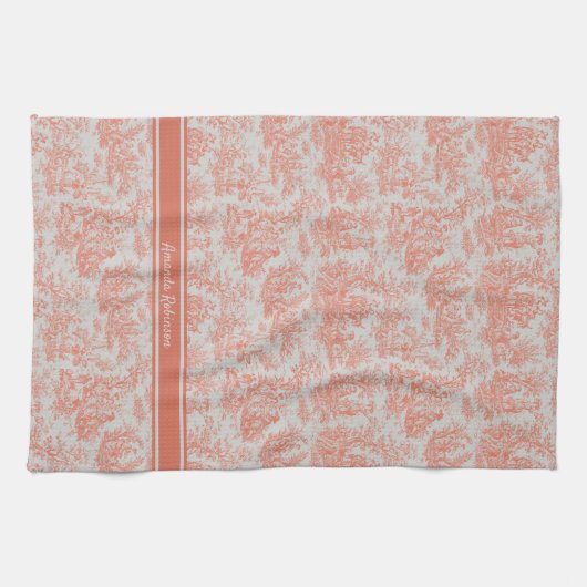 Vintage Orangentoilette Geschirrtuch (Horizontal)