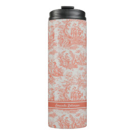 Vintage Orangentoilette Thermosbecher