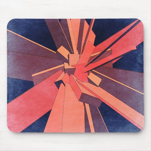 Vintage Orangenwinkel Mousepad (Vorne)