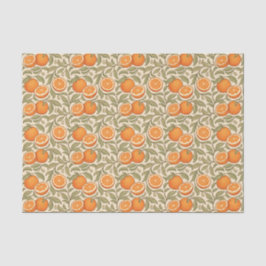 Vintage Oranges Arts Crafts Pattern  Seidenpapier