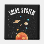 Vintage Orbits der Planeten Astronomie Lover Magnet (Vorne)