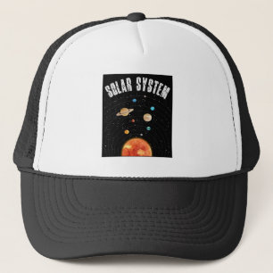 Vintage Orbits der Planeten Astronomie Lover Truckerkappe