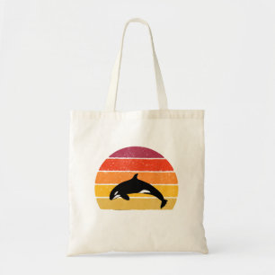 Vintage Orca Killer Whale Sunset Gift Tragetasche