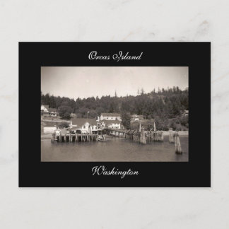 Vintage Orcas Island Postkarte