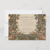 Vintage Orchard Botanical Wedding Dankeskarte (Vorderseite)