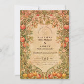 Vintage Orchard Botanical Wedding Einladung (Vorderseite)
