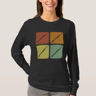 Vintage Orchesterinstrument Retro Klarinette Musik T-Shirt