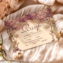 Vintage Orchid Art Nouveau Quinceañera