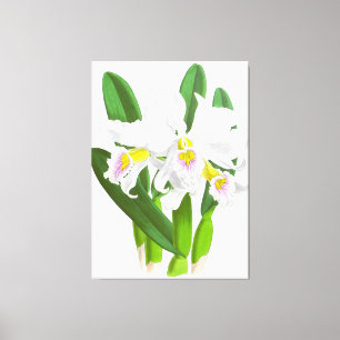 Vintage Orchid-Blume_GA - Canvas Print Leinwanddruck