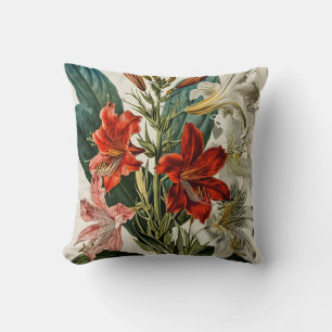 Vintage Orchid-Blume Kissen